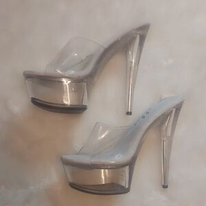 Ellie Clear Platform Heels